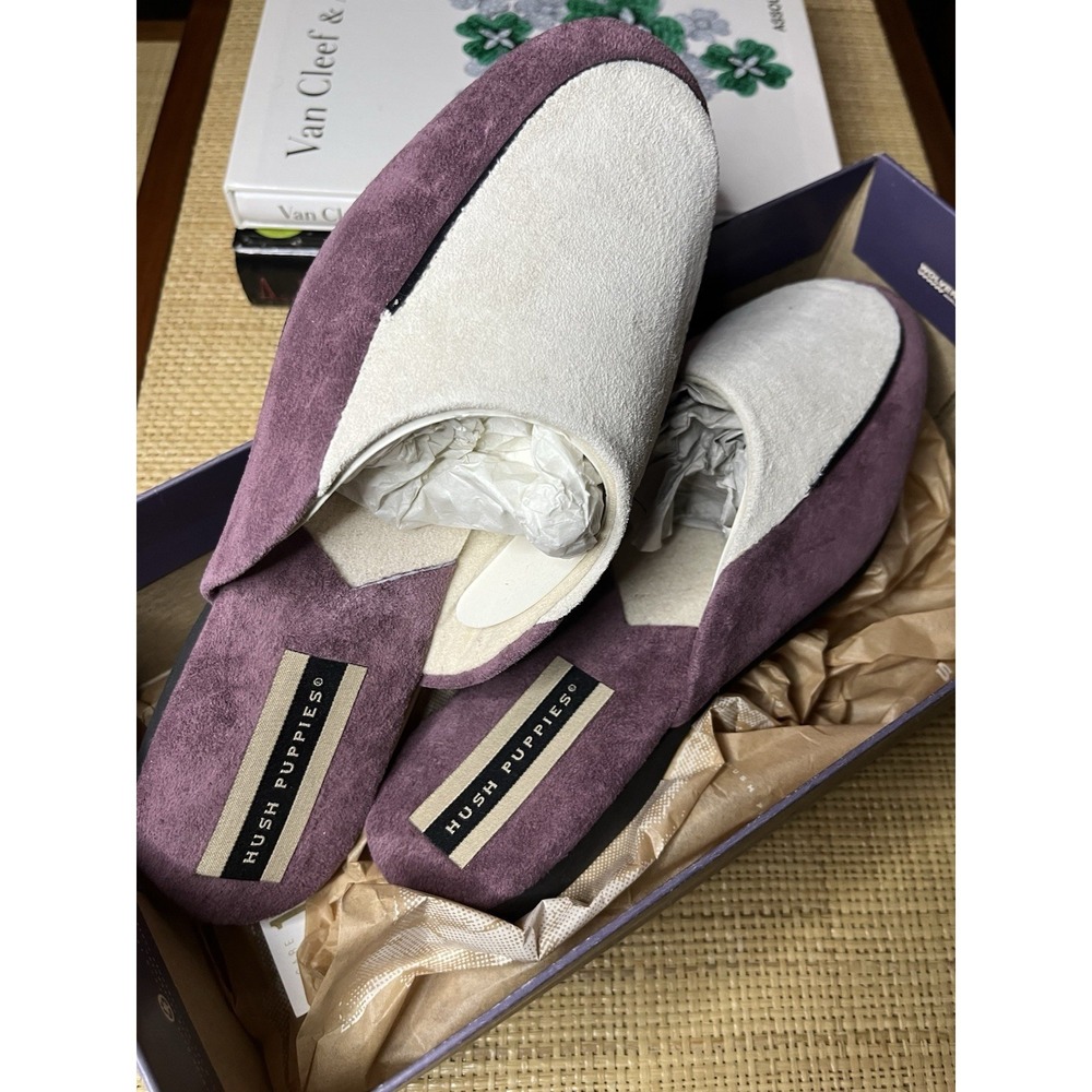 Hush‎ Puppies Casuals Gatsby Size 7M Suede Leather Slip On Mules Slippers